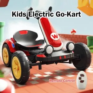 Kids Folding No Assembly Remote Control Electric Go Kart For Boys Girls Outdoor Toy Lumba Kecil Kereta Lumba Kecil