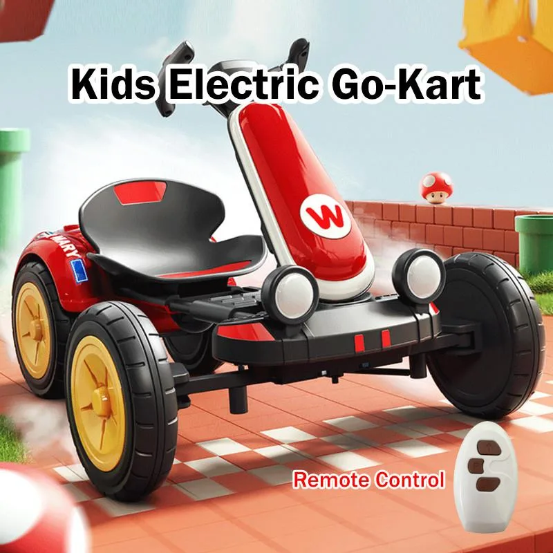 Kids Folding No Assembly Remote Control Electric Go Kart For Boys Girls Outdoor Toy Lumba Kecil Kereta Lumba Kecil