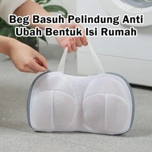 Beg Basuh Bra Jaring Tahan Lasak, Poliester Anti-Deformasi dengan Penutupan Zip