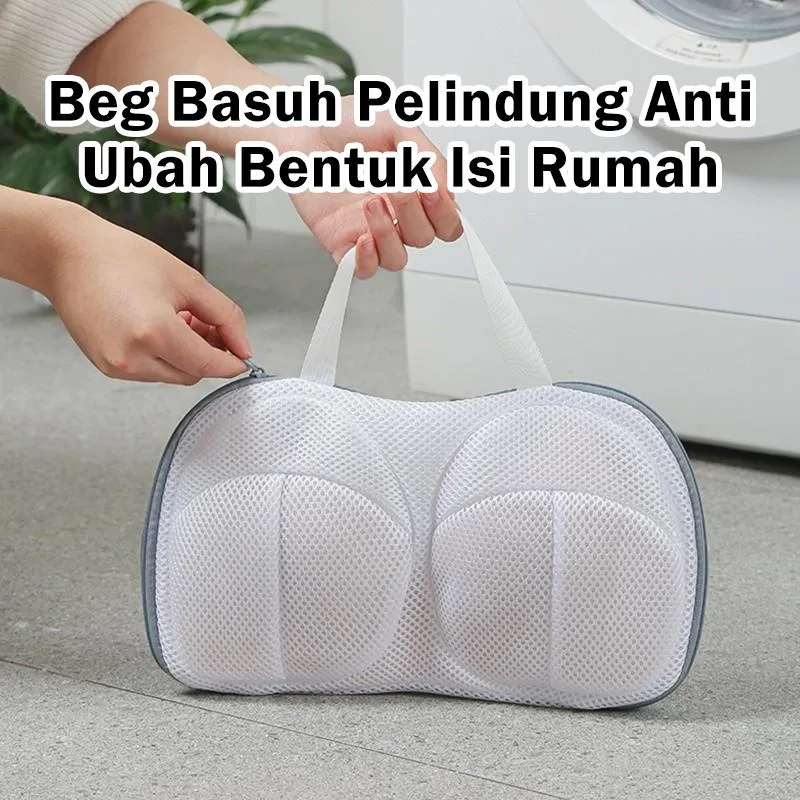 Beg Basuh Bra Jaring Tahan Lasak, Poliester Anti-Deformasi dengan Penutupan Zip