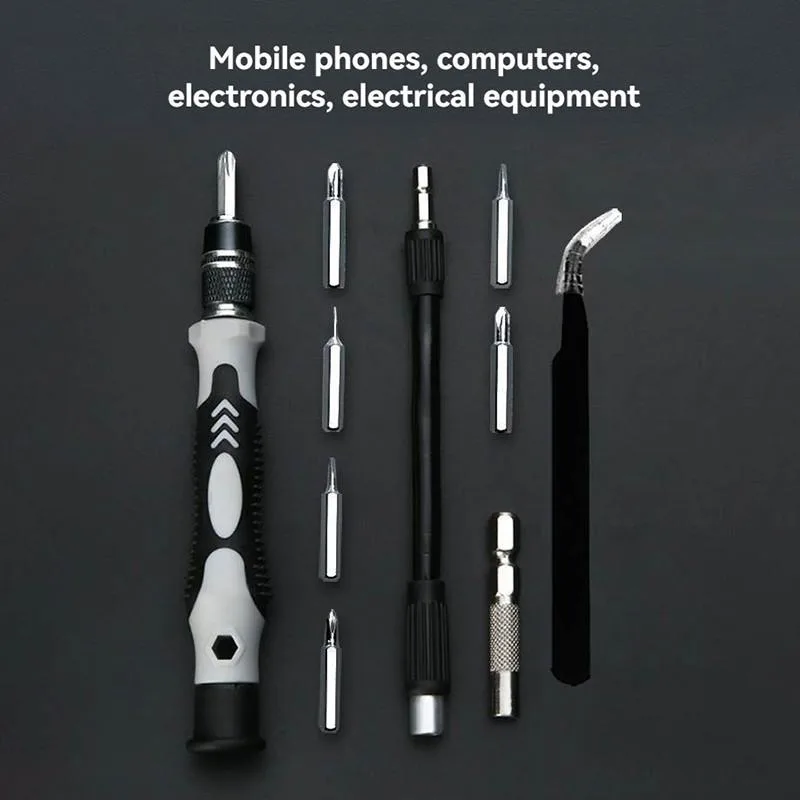 Set Pemutar Skru Ketepatan 115-dalam-1, Kit Alat Baiki untuk Telefon, Jam & Komputer Riba - Image 2