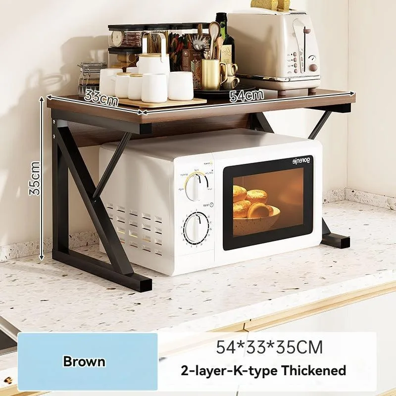 Rak Microwave Berbilang Tingkat Multifungsi Untuk Perasa & Ketuhar - Image 2