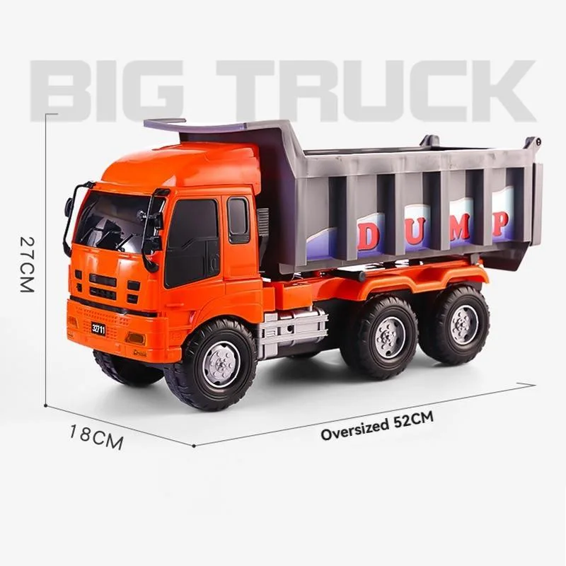 Trak Mainan Saiz Besar Model Kenderaan Kejuruteraan Dump Truck Untuk Budak Lelaki - Image 2