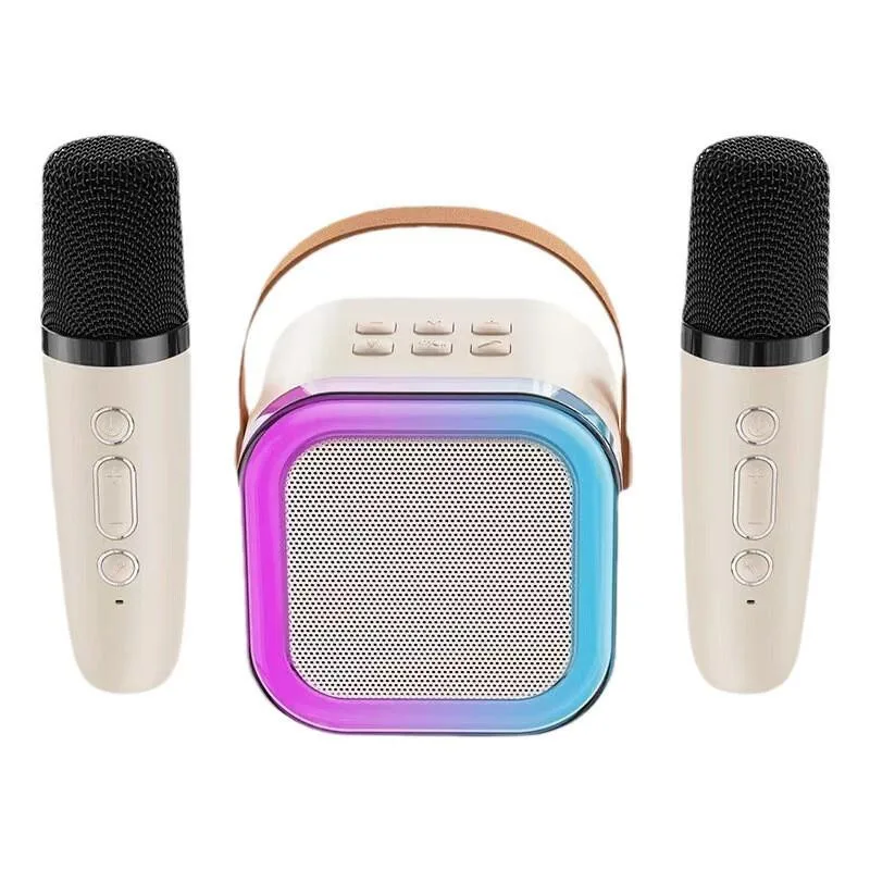K12 Speaker Bluetooth Mini Mudah Alih Mikrofon Karaoke Serbaguna Tanpa Wayar Untuk Rumah Ktv - Image 2