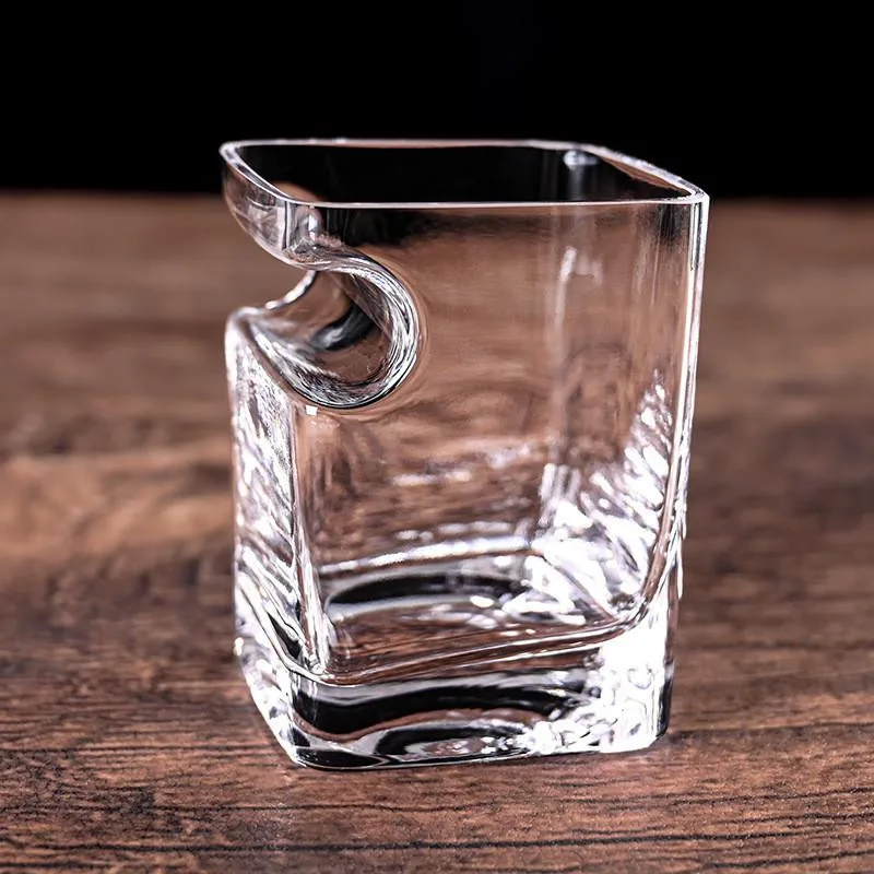 Square Whiskey Glass Thick Base Premium Cigar Tumbler Heavy Bottom Bourbon Cawan Arak - Image 2