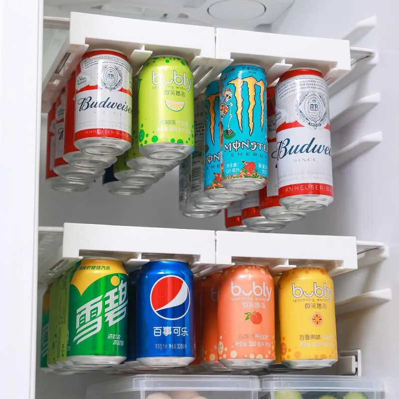 Fridge Hanging Double Row Can Rack Beer Soda Cola Beverage Organizer Storage Rak Minuman Jenis Gantung - Image 2