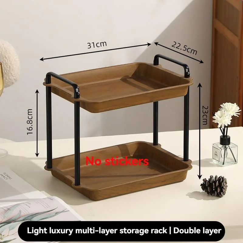 Double Tier Cup Holder Kitchen Desktop Mug Storage Rack Organizer Rak Gelas Meja - Image 2