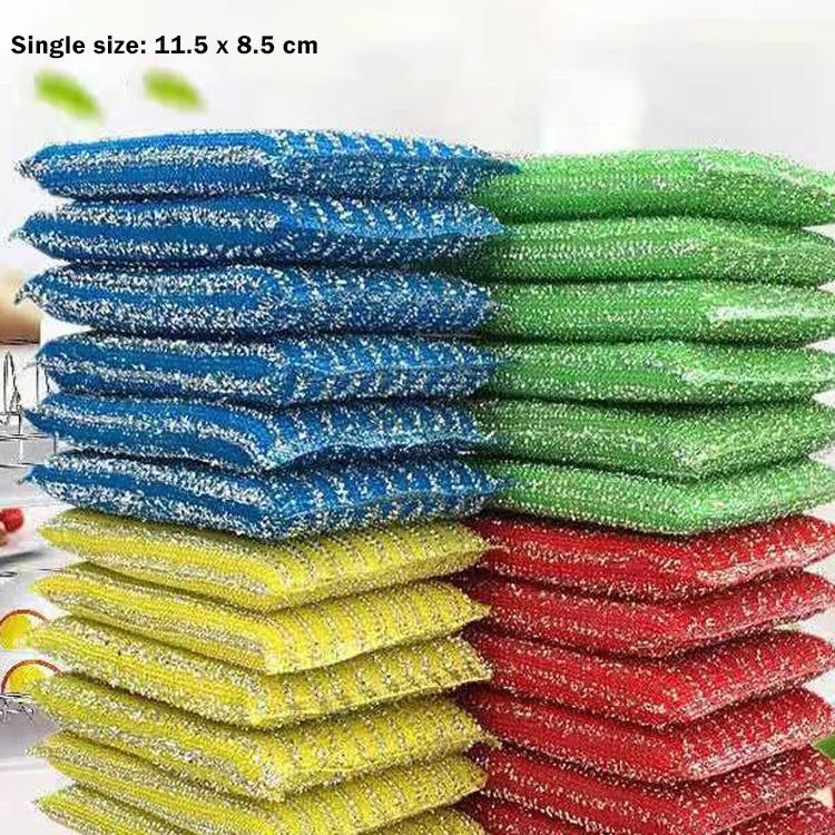 Heavy Duty Absorbent Dish Sponge Thick Scrub Pad Kitchen Oil Grease Cleaner Span Pembersih Dua Muka - Image 2