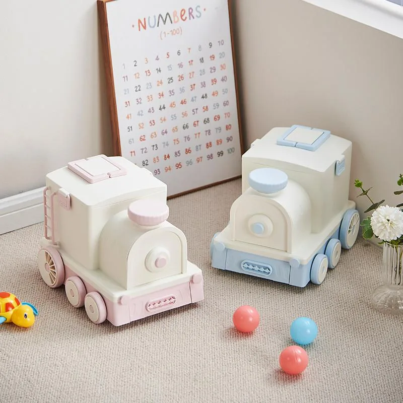Cartoon Train Kids Toy Storage Organizer Box Multi-Functional Medicine First Aid Kit Kotak Simpanan Kartun - Image 2