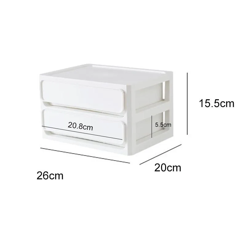 Simple Drawer Type Dustproof Storage Box A5 File Storage Box For Home Office Desktop Kotak Simpanan - Image 2