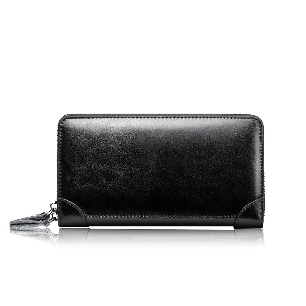 Men's Multi-function Long Business Hand Wallet With Handle Dompet Lelaki - Image 2