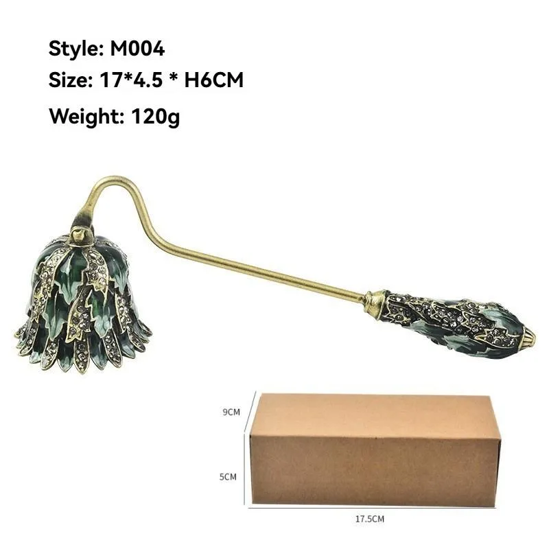 Vintage Candle Snuffer Aromatherapy Extinguisher Handheld Brass Decorative Bell Pemadam Lilin - Image 2