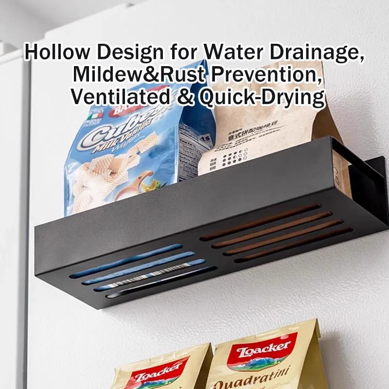 Magnetic Refrigerator Rack No Drill Seasoning Holder Washing Machine Side Storage Rak Magnetik Untuk Peti Sejuk - Image 2