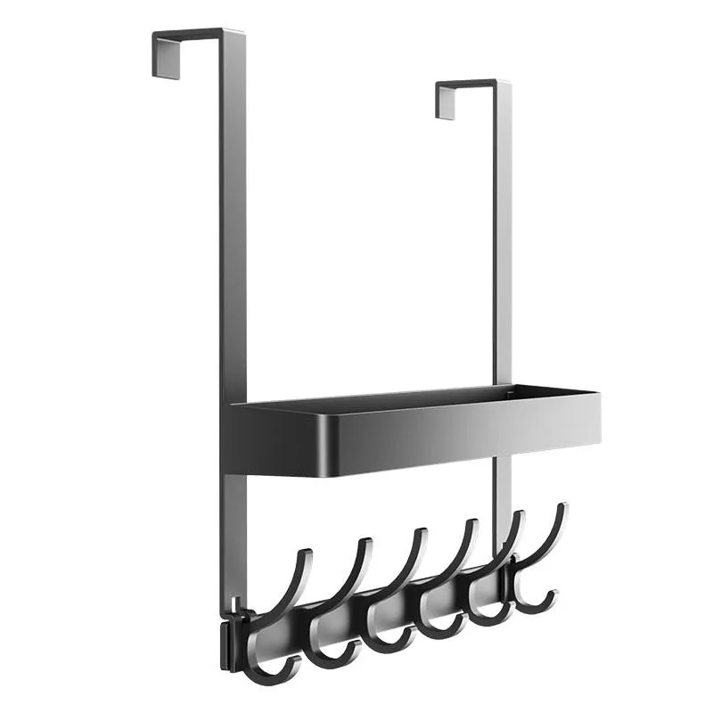 Drill Free Over The Door Hooks Rack for Clothes Towels Bags Wall Mount Back of Door Cangkuk Belakang Pintu Logam - Image 2