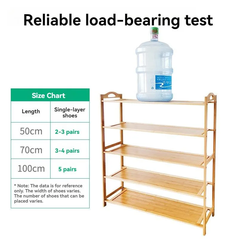 Bamboo Shoe Rack Multi-Tier Floor Standing Shoe Organizer For Home Storage Shelf Rak kasut kayu - Image 2