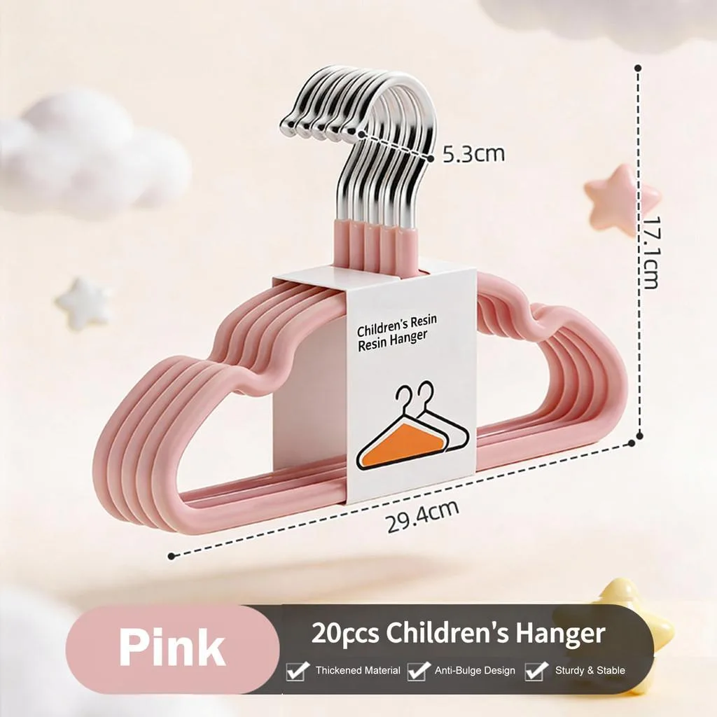 Kids Baby Hanger Anti Slip Thickened Non Mark Children Clothes Rack Home Laundry Penyangkut Baju kanak-kanak - Image 2