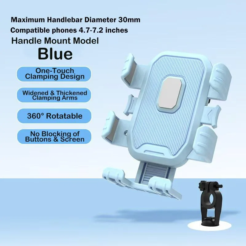 Thickened Shockproof Phone Mount For Electric Bike Bicycle Riding Food Delivery Pemegang Telefon - Image 2