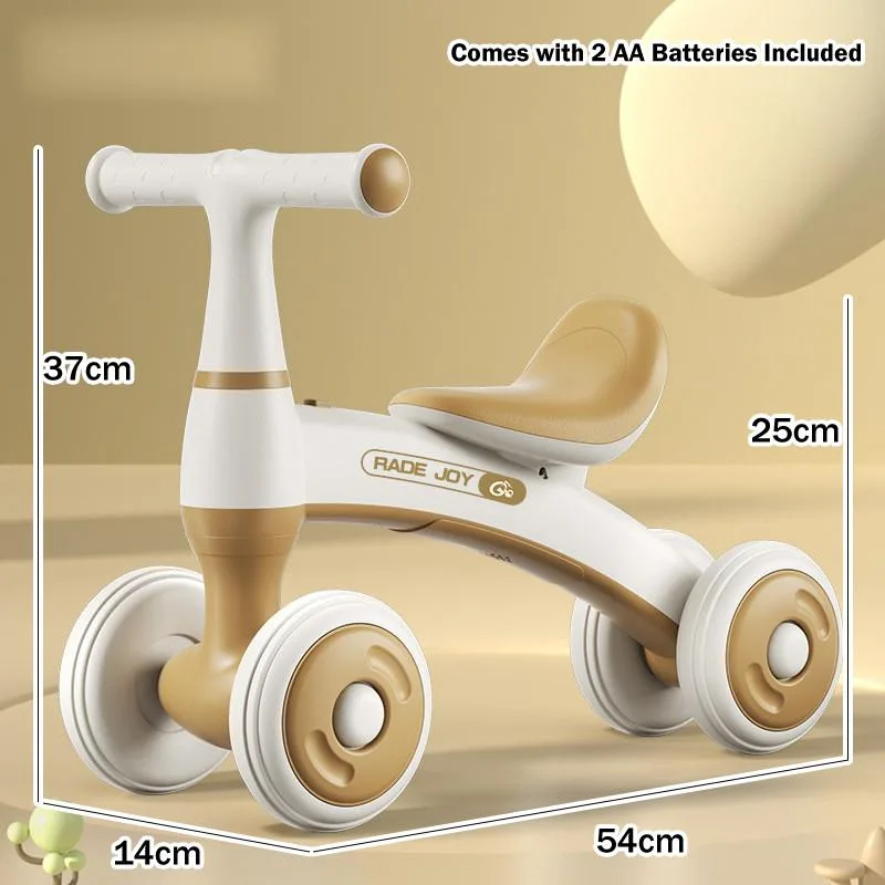 Kids Balance Bike 4 Wheels Toddler Baby Ride On Toy Learning To Walk Age 1-3 Years Kereta Gelongsor Kanak-Kanak - Image 2