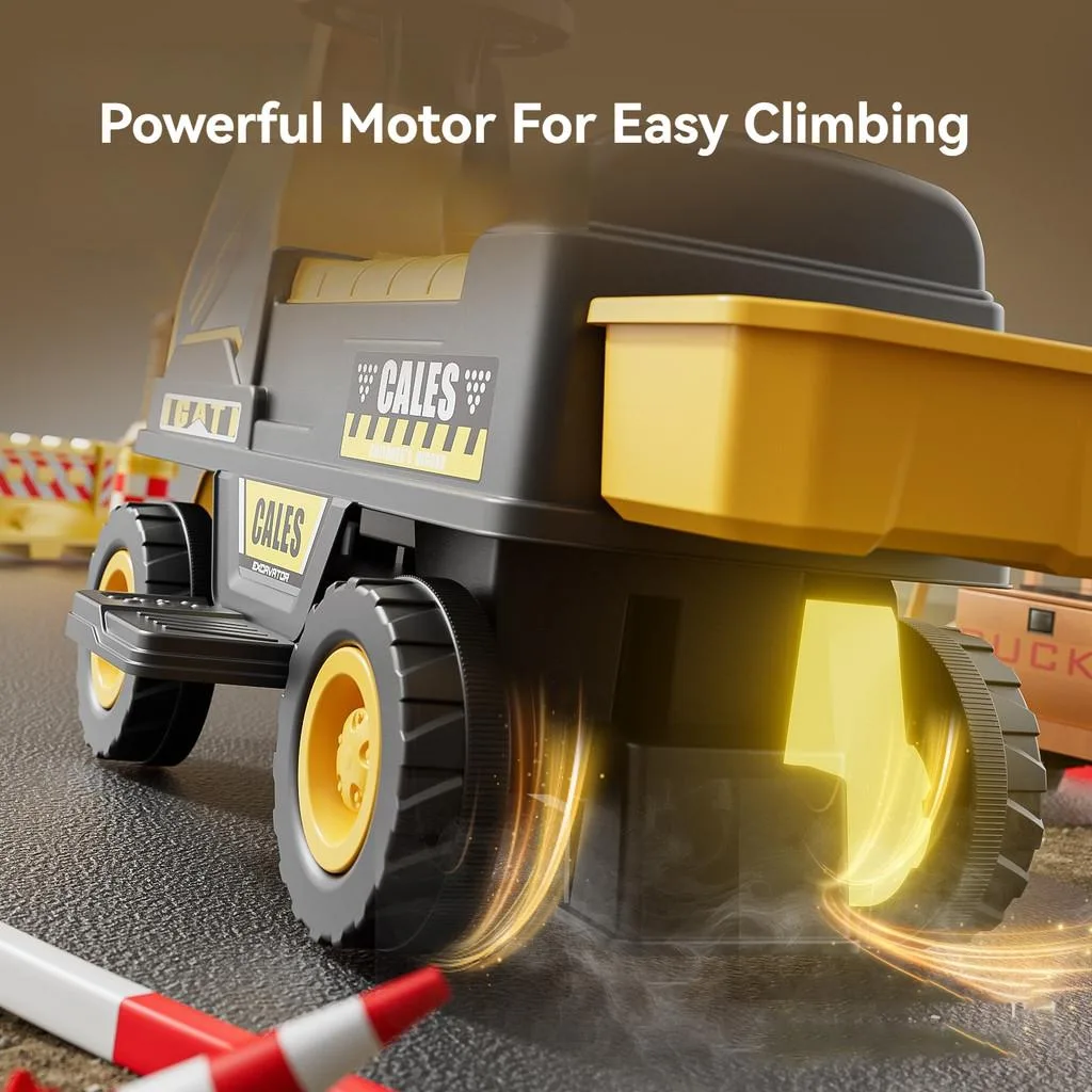 Kids Electric Four Wheel Excavator Ride On Musical Engineering Toy Car Ride-On Excavator Elektrik Untuk Kanak-kanak - Image 2