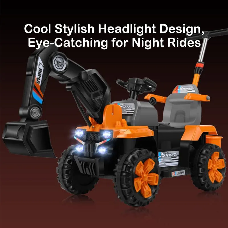 Remote Control Electric Kids Excavator Toy Dual Motor Large Rechargeable Digger Car for Boys Pengorek Elektrik - Image 2