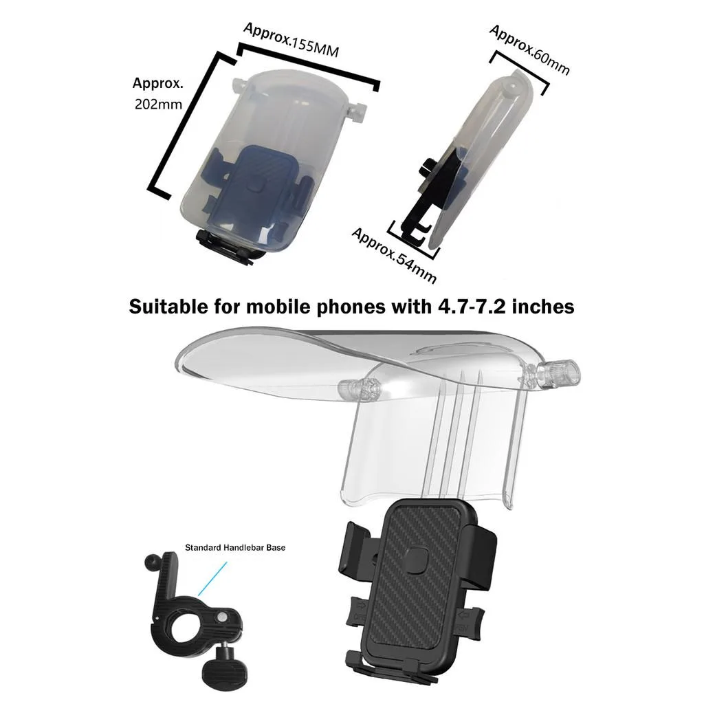 Rider Shockproof Phone Navigation Mount For Electric Motorcycle And Bicycle Pemegang Telefon - Image 2