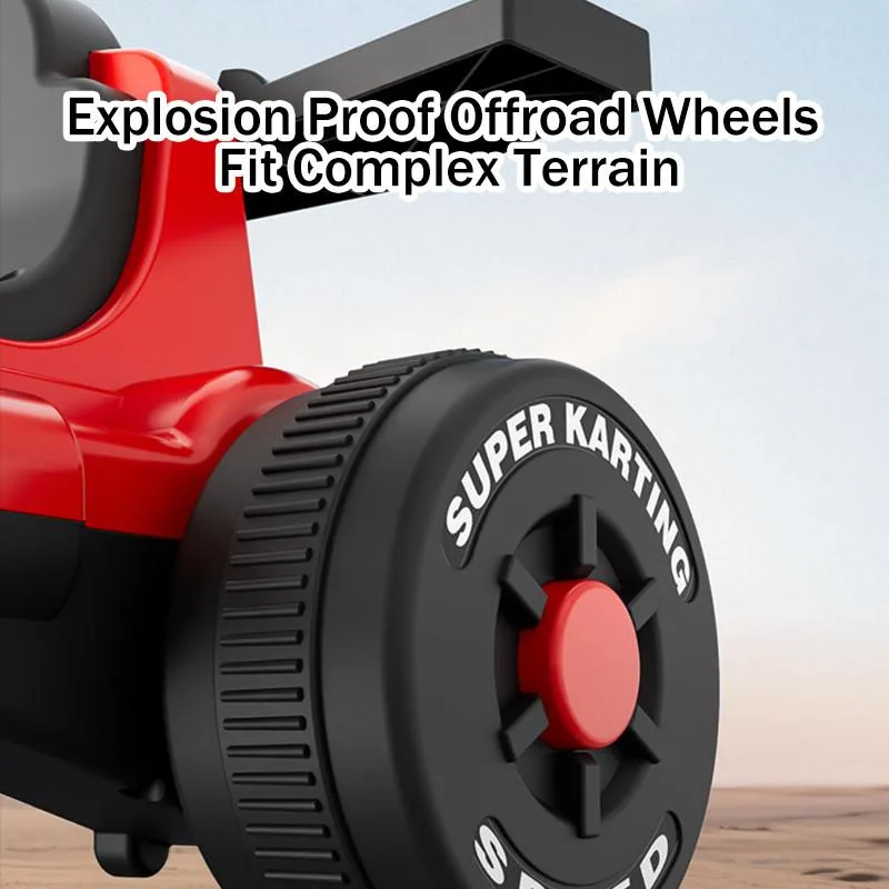 Kids Electric Go-Kart Four-Wheel Car Remote Control Toy for Boys & Girls Kart Elektrik - Image 2