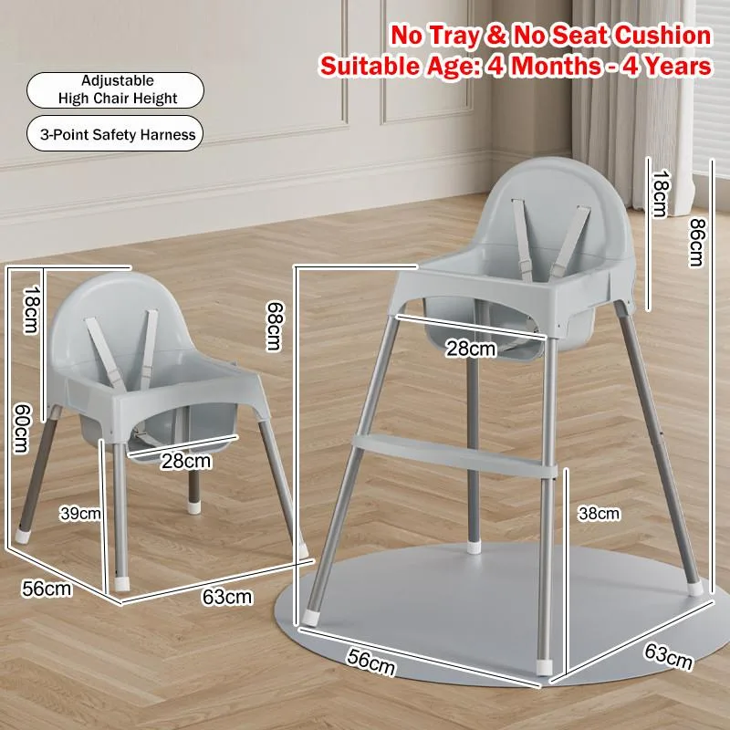 Portable Multifunctional Baby High Chair Household Dining Growth Chair For Kids Kerusi Makan Bayi - Image 2