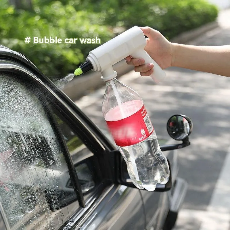 Botol Semburan Elektrik Tekanan Tinggi, Kepala Semburan Boleh Laras untuk Pembersihan Rumah & Taman - Image 3