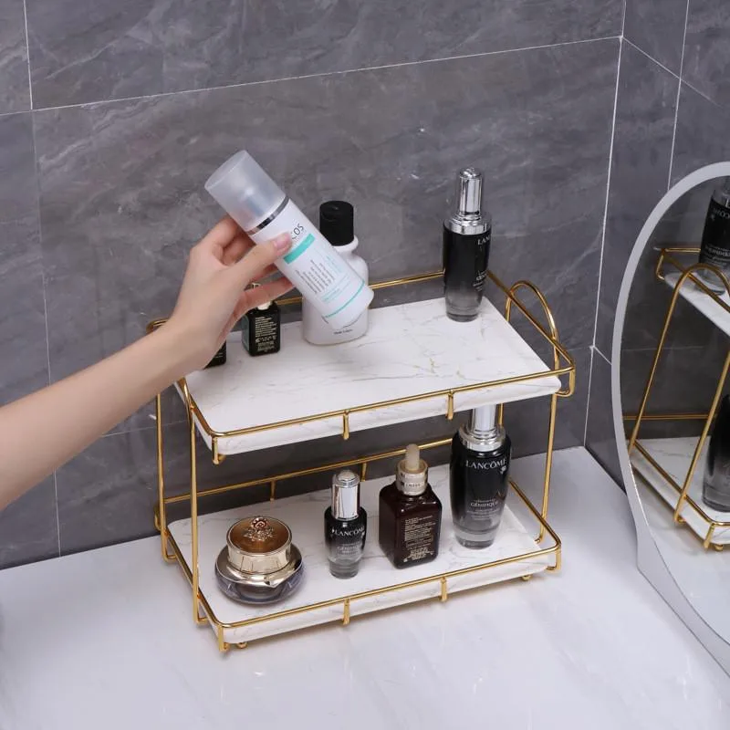 Rak Penyimpanan Bilik Air Serbaguna Untuk Meja Cuci Muka Rak Lantai & Permukaan Kaunter Rumah - Image 3