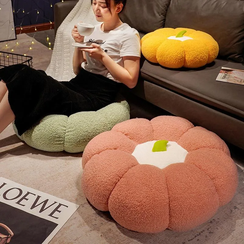 Kusyen Lantai Bentuk Labu Tebal Dengan Sandaran Untuk Tatami Tingkap Ruang Tamu Bilik Tidur - Image 3