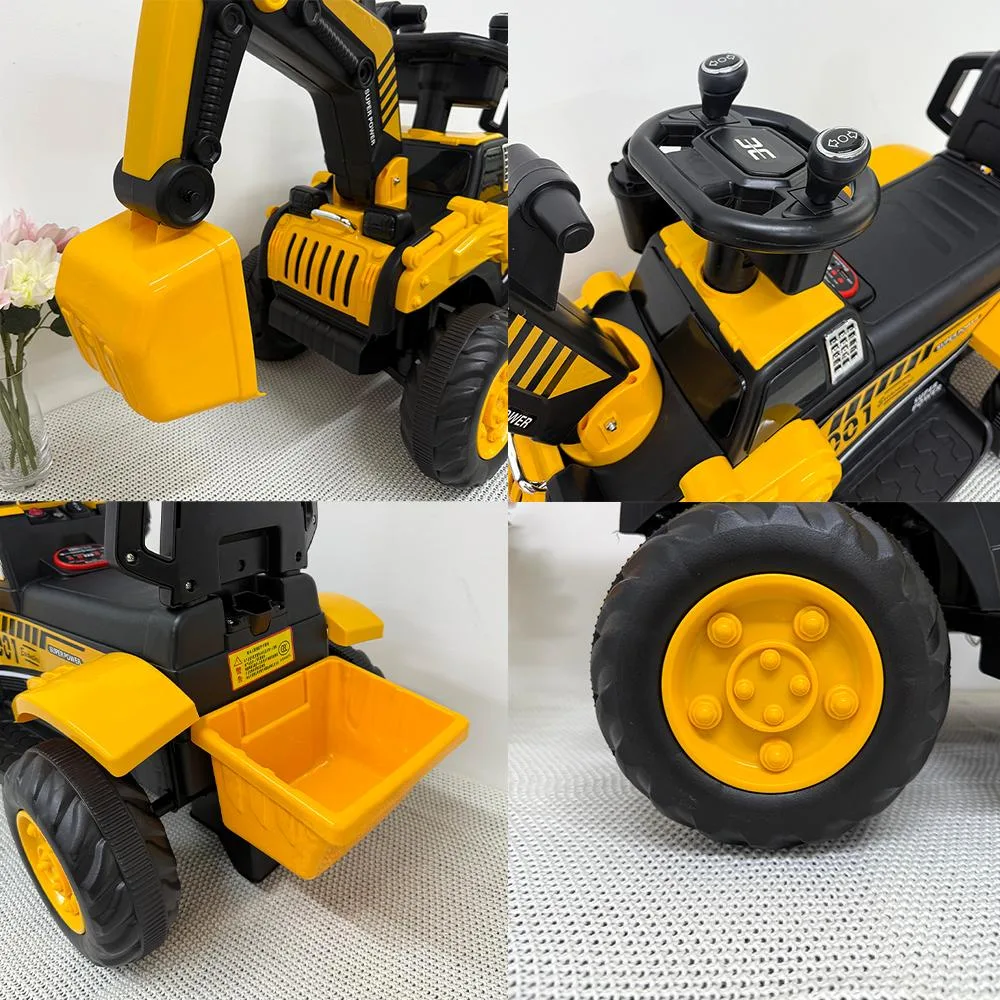 Kereta Mainan Excavator Elektrik Kanak-kanak Boleh Naik Saiz Super Besar Untuk Budak Lelaki Kenderaan Kejuruteraan - Image 3