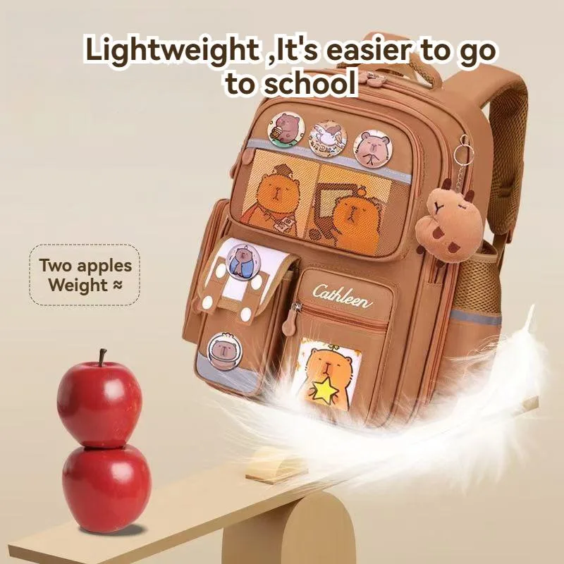 Beg Galas Kanak Kanak Perempuan Sekolah Rendah Ergonomik Anti Sakit Belakang Untuk Darjah 1 Hingga 6 - Image 3