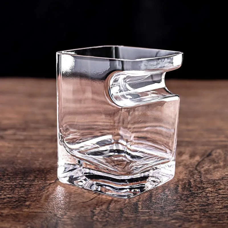 Square Whiskey Glass Thick Base Premium Cigar Tumbler Heavy Bottom Bourbon Cawan Arak - Image 3