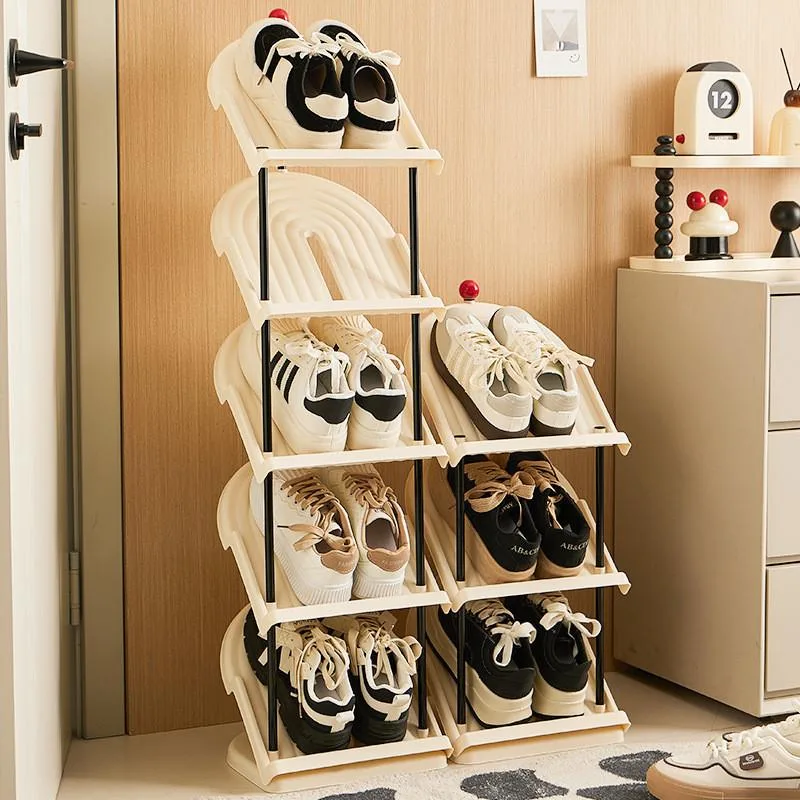 Tilted Multi Tier Shoe Rack Space Saving Dorm Home Storage Organizer Rak Kasut Mudah - Image 3