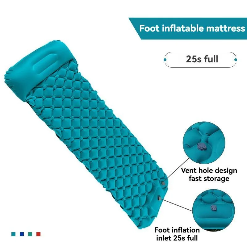 Thickened Moisture-proof Foldable Inflatable Mattress for Outdoor Camping & Sports Tilam Angin - Image 3