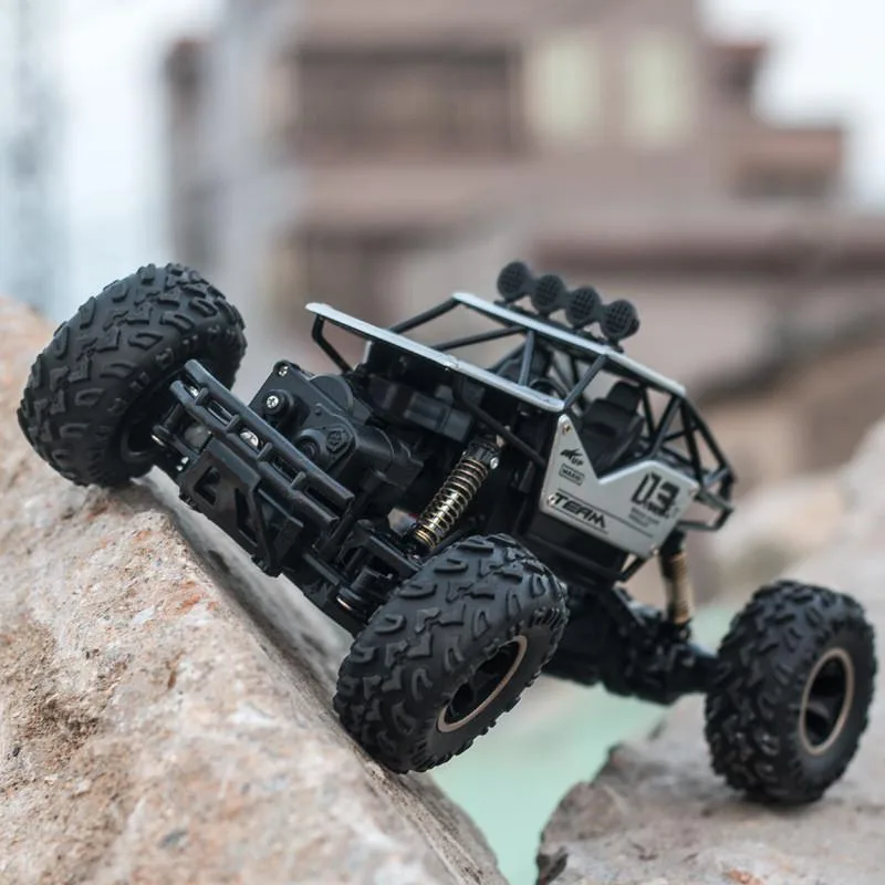 Rechargeable Remote Control Toy RC Drift Off Road Car 4WD Alloy Climbing Monster TruckKereta Kawalan Jauh - Image 3