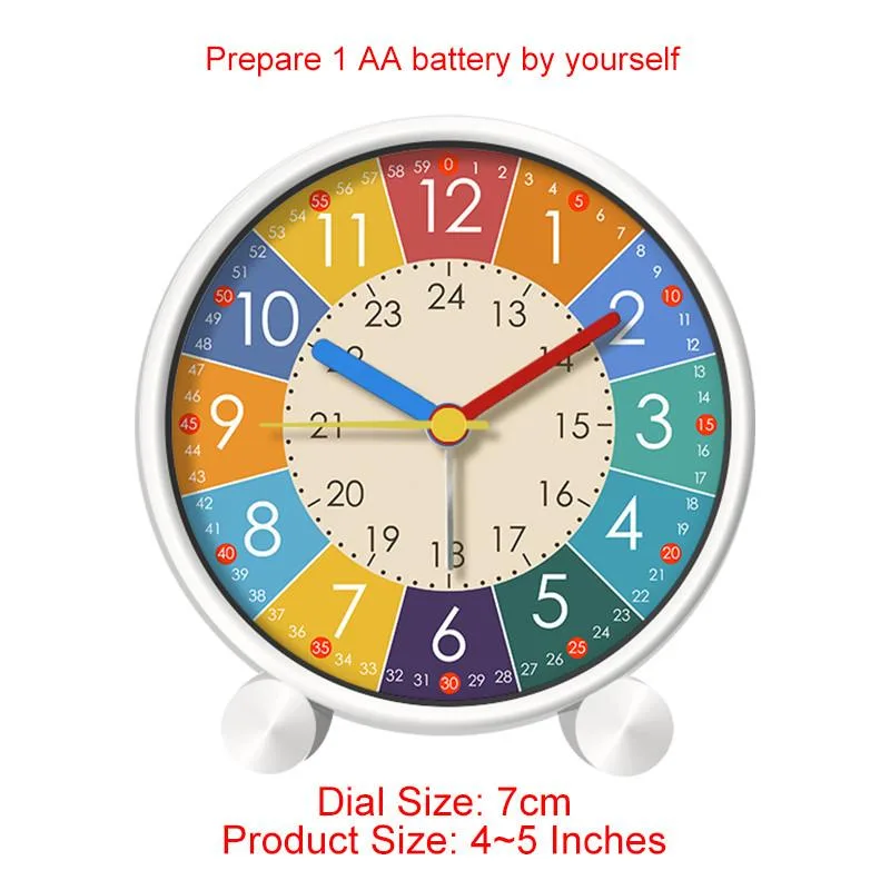 Cartoon Alarm Clock For Kids Bedroom Student Desktop Use Jam Dinding - Image 3