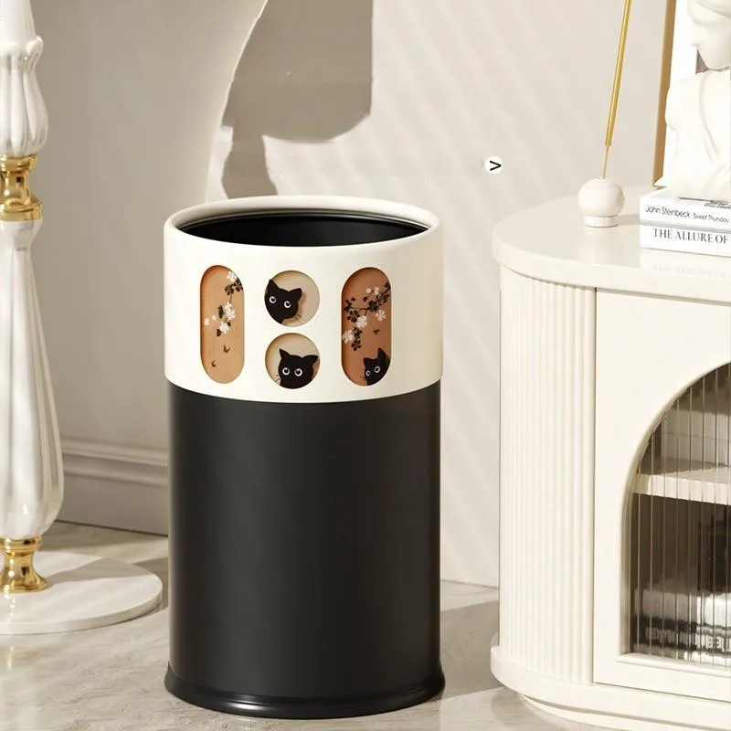Large Capacity Tall Household Trash Can for Bedroom Living Room Tong Sampah - Image 3