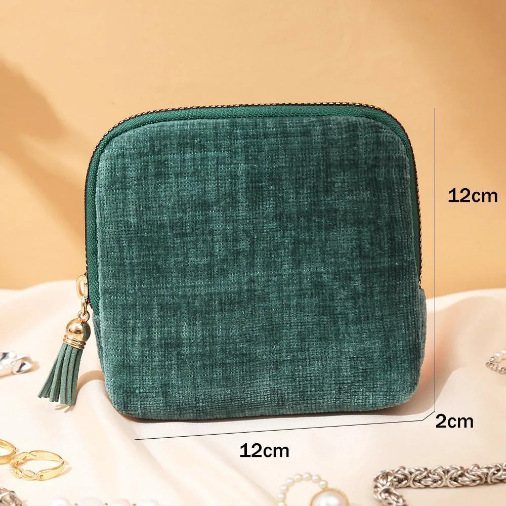 Portable Tassel Jewelry Organizer Zipper Bag Ring Bracelet Pendant Storage Pouch Beg Barang Kemas Mini - Image 3