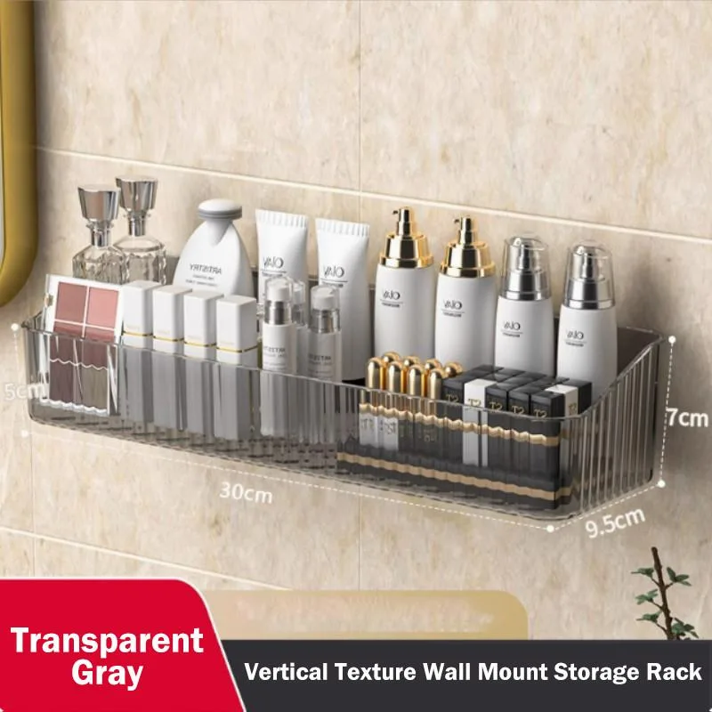 Bathroom Shelf No-drill Wall-mounted Storage Rack Rak Penyimpanan Bilik Air - Image 3
