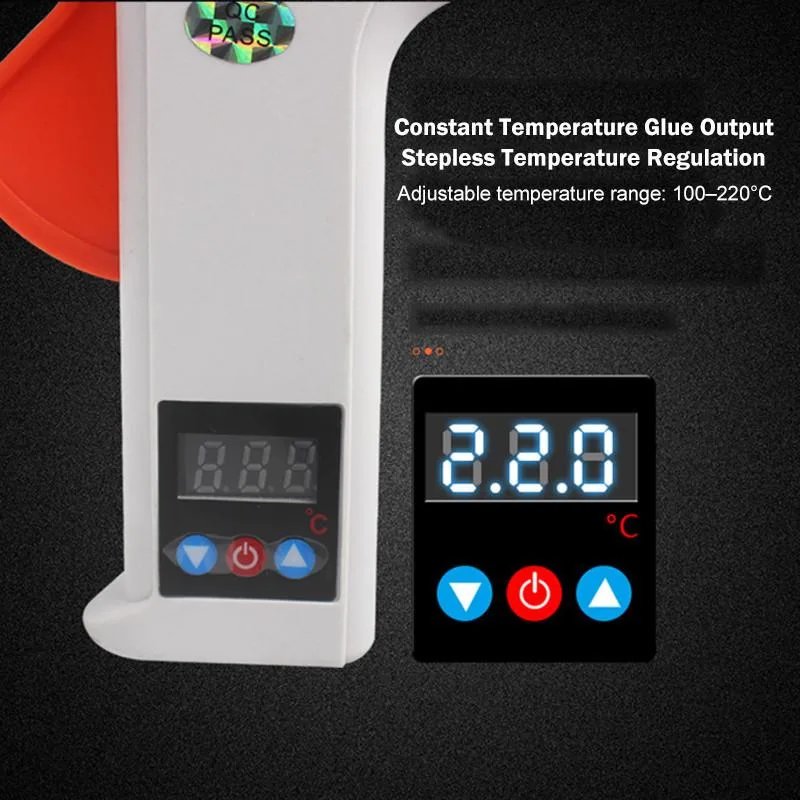 High Power Adjustable Temperature Hot Glue Gun Digital Display Pistol Gam Panas - Image 3
