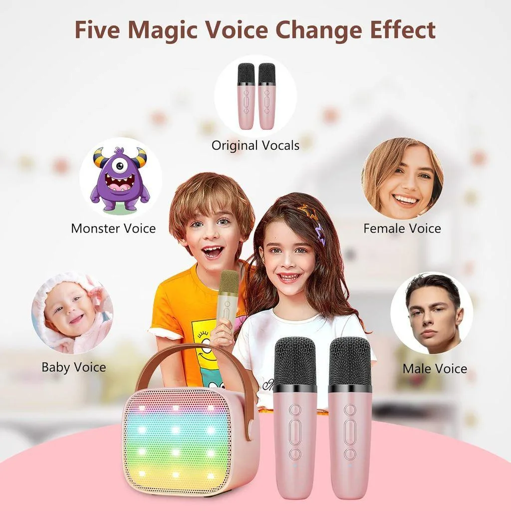 Portable Bluetooth Karaoke Speaker With Wireless Microphone Pembesar suara Bluetooth - Image 3