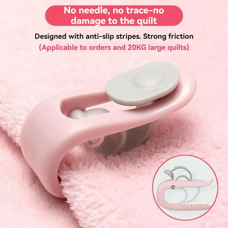 1PC Needle Free Quilt Clip Thumb Buckle Bed Sheet Duvet Cover Fastener AntiSlip Sock Holder Penyangkut selimut - Image 3