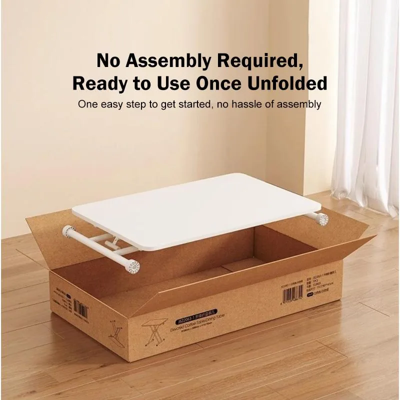 Adjustable Foldable Coffee Table Portable Laptop Desk Mobile Dining Office Home Meja Kopi - Image 3