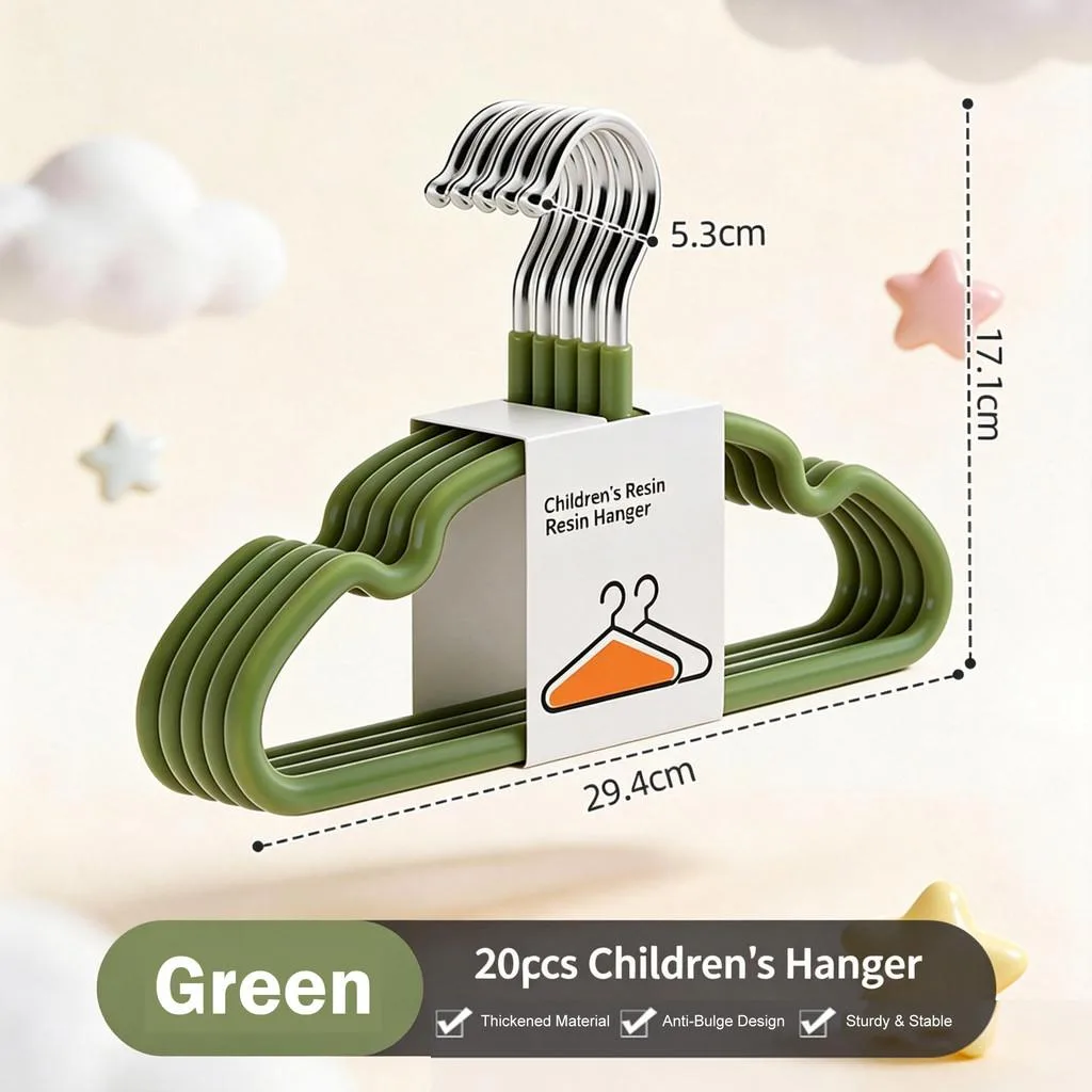 Kids Baby Hanger Anti Slip Thickened Non Mark Children Clothes Rack Home Laundry Penyangkut Baju kanak-kanak - Image 3