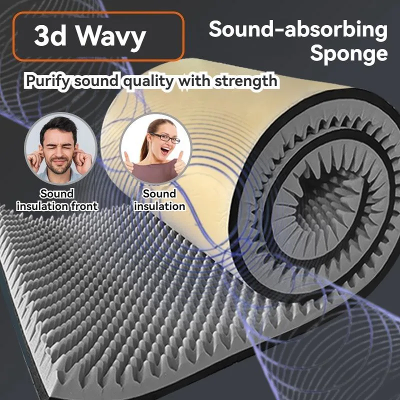 Soundproof Foam Wall Panel Acoustic Absorption Noise Reduction For Bedroom Home Studio Drum Room Busa Penyerap Bunyi - Image 3