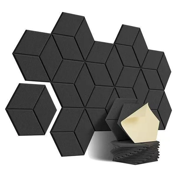 Self Adhesive Polyester Acoustic Panels Wall Decor Soundproof Noise Reduction Busa Kediangan - Image 3
