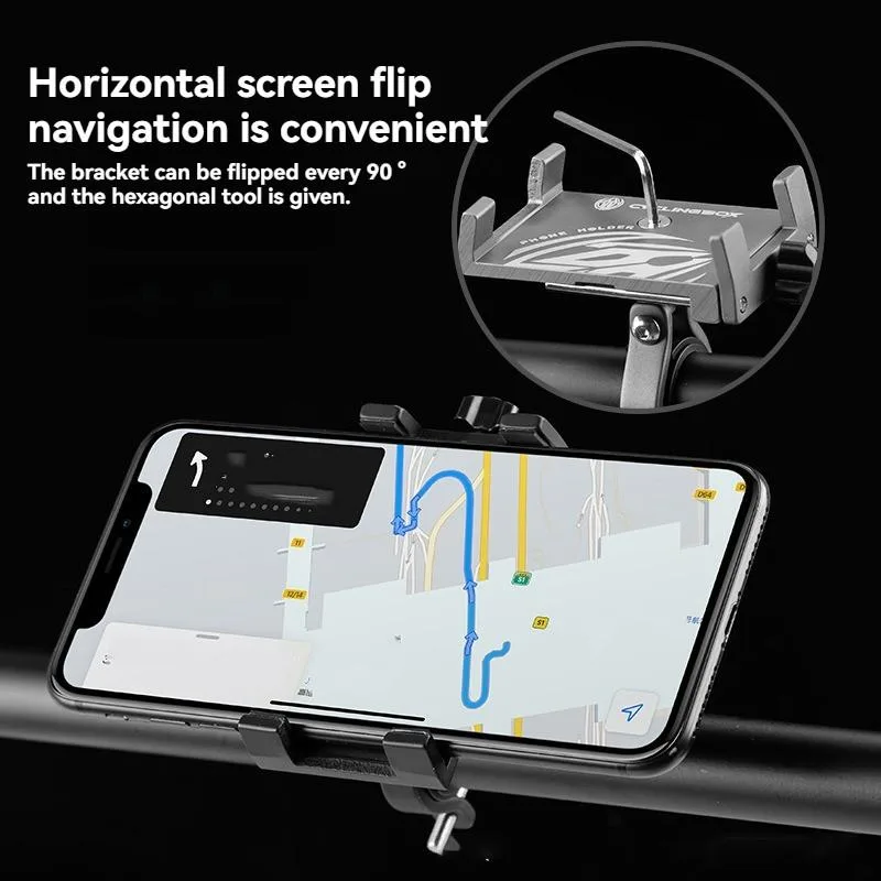 Four Claw Shockproof Anti Drop Portable Phone Navigation Mount For Mountain Bike Bicycle Pemegang Telefon - Image 3