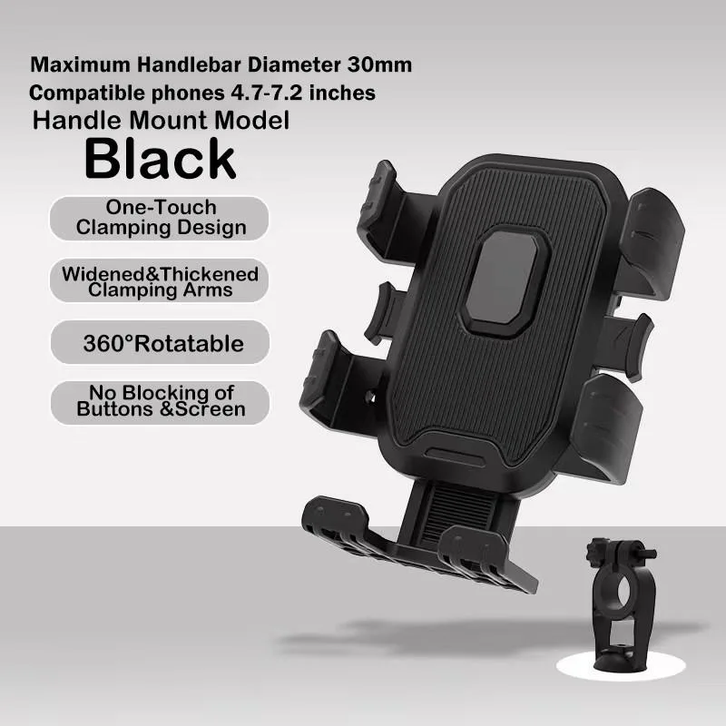 Thickened Shockproof Phone Mount For Electric Bike Bicycle Riding Food Delivery Pemegang Telefon - Image 3