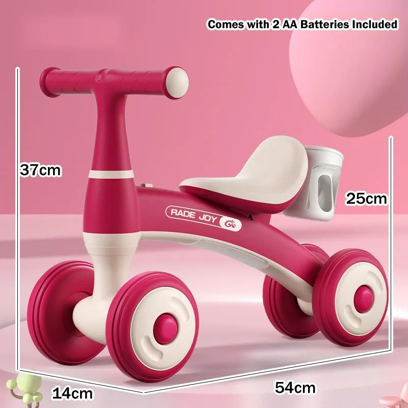 Kids Balance Bike 4 Wheels Toddler Baby Ride On Toy Learning To Walk Age 1-3 Years Kereta Gelongsor Kanak-Kanak - Image 3